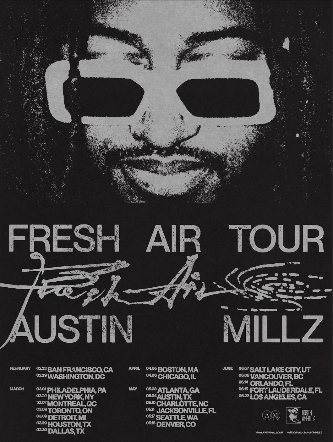 Austin Millz - Fresh Air Tour Poster (Signed)